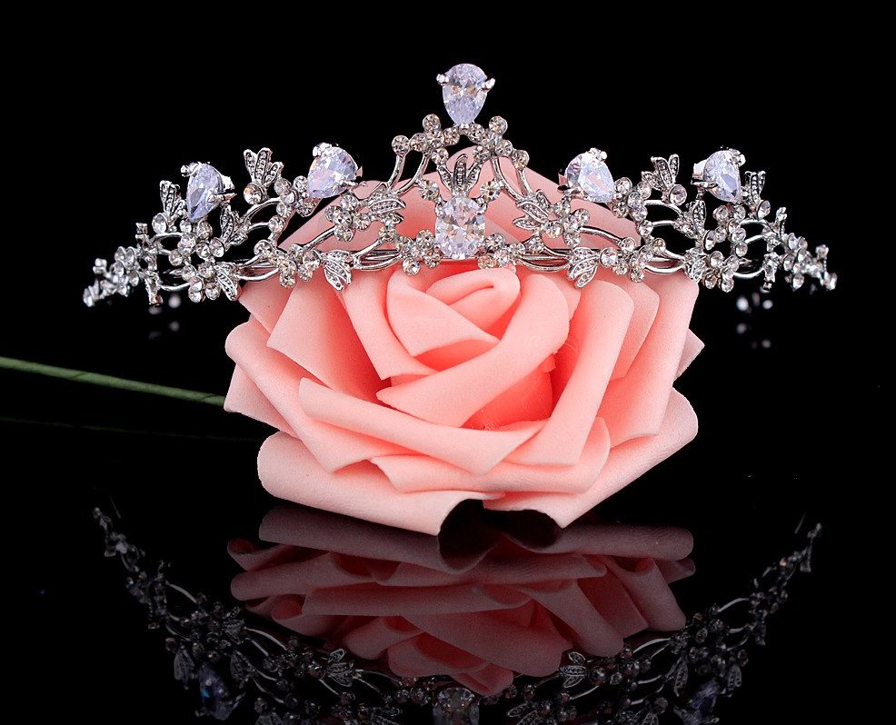 Annelise - Silver Cubic Zirconia Bridal Tiara