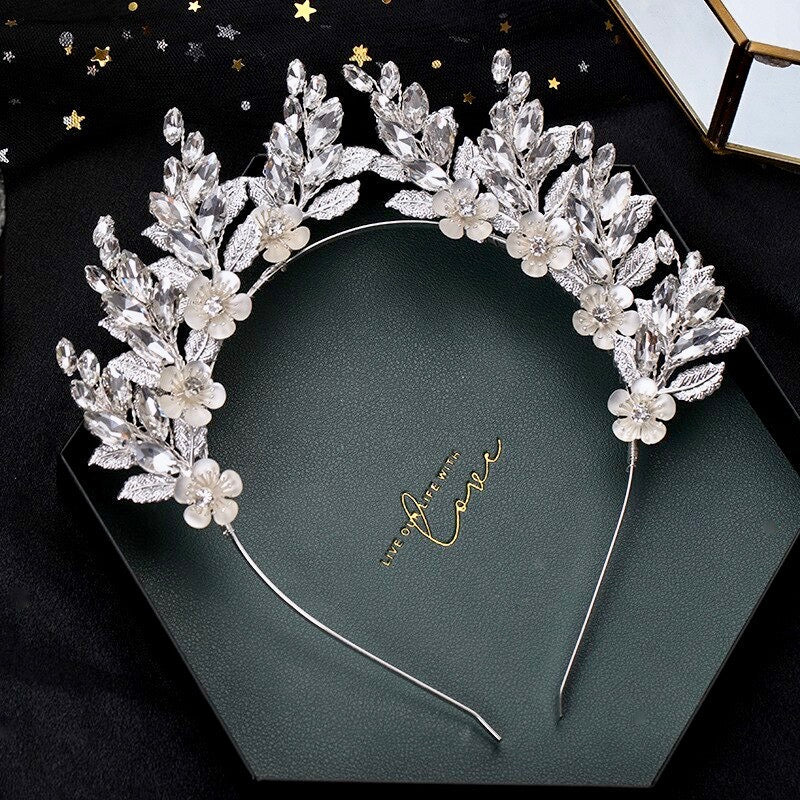 "Nikki" - Rhinestone Bridal Headband / Tiara