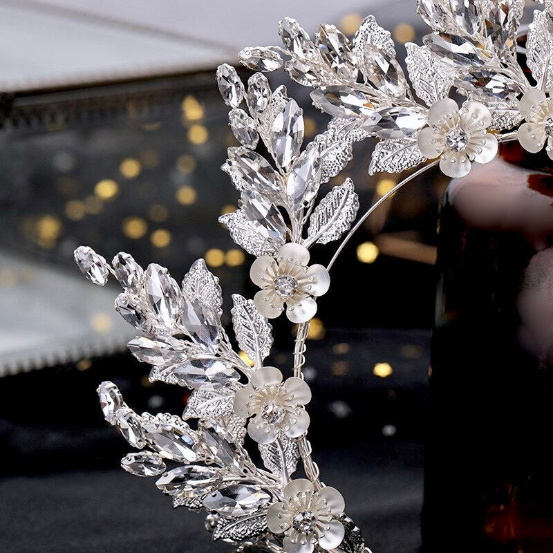 "Nikki" - Rhinestone Bridal Headband / Tiara