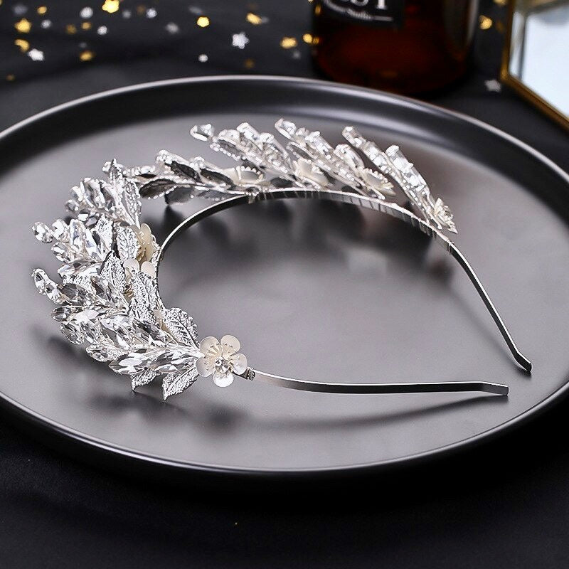 "Nikki" - Rhinestone Bridal Headband / Tiara