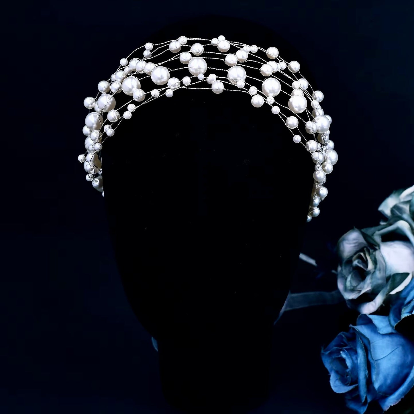 "Glam" - Pearl Bridal Headband