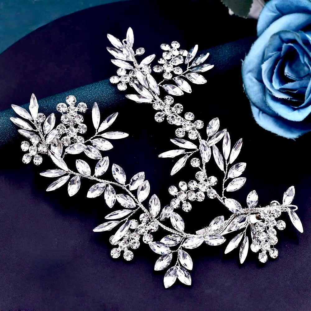 Ravenna - Crystal Bridal Hair Clip/Vine