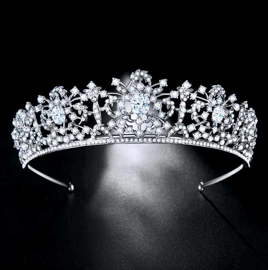 "Nyla" - Cubic Zirconia Wedding Tiara