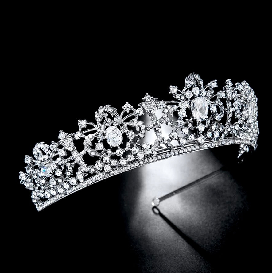 "Nyla" - Cubic Zirconia Wedding Tiara