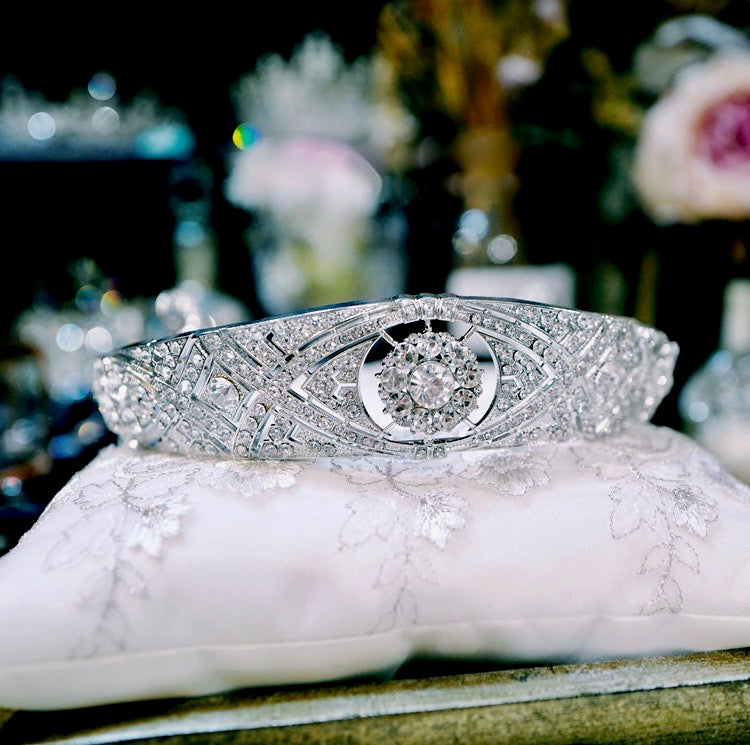 Meghan - Silver Crystal Bridal Tiara