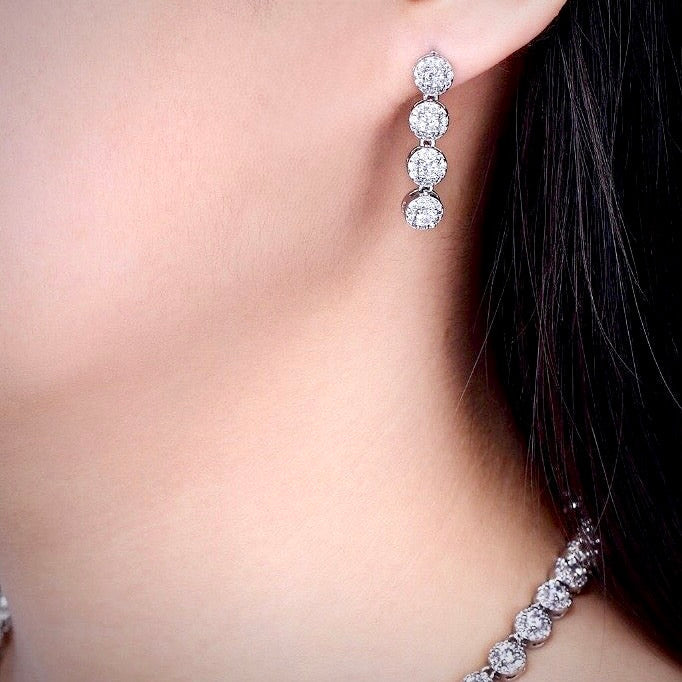 Whitney - Silver Cubic Zirconia Bridal Jewelry Set