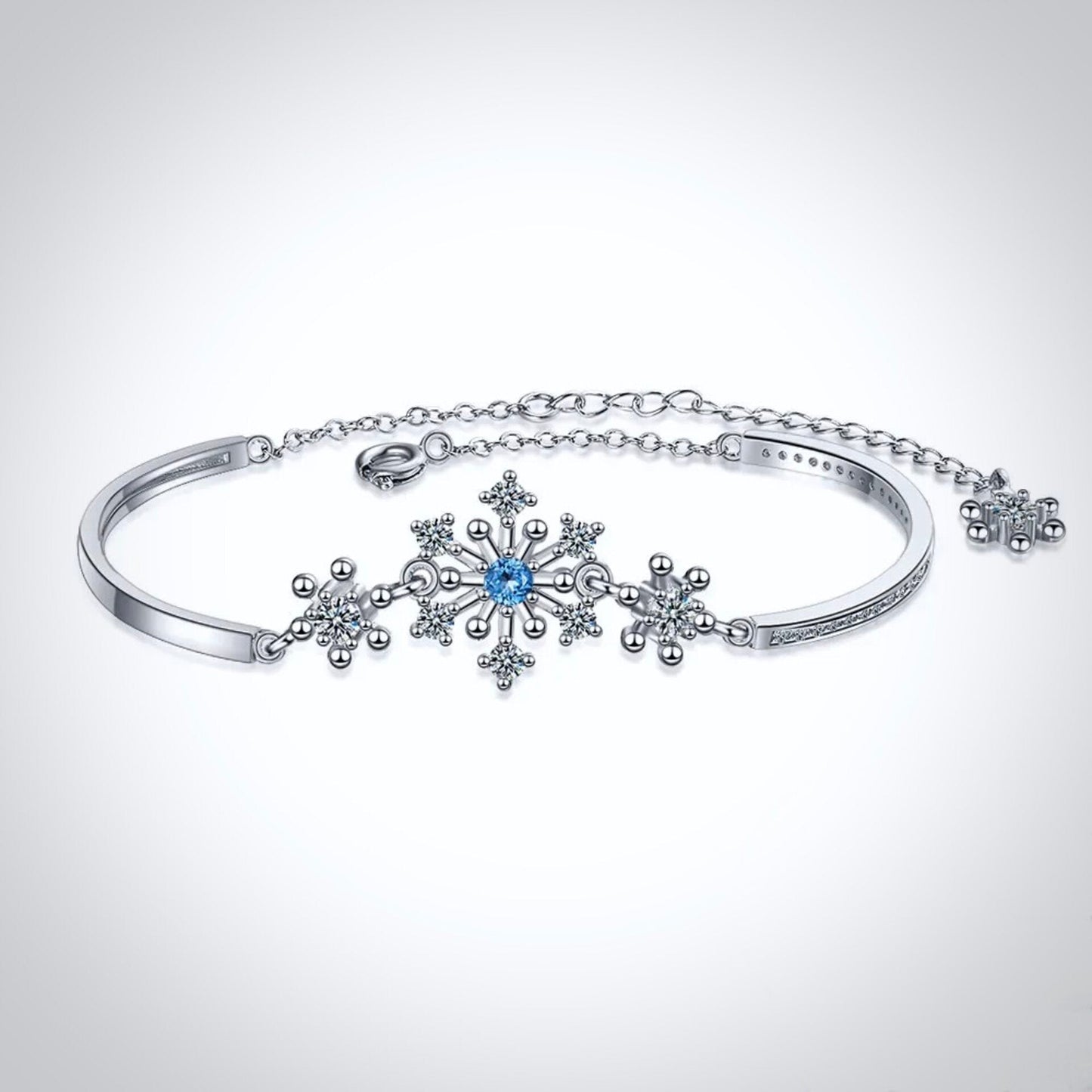 Minou - Snowflake Blue Bridal Bracelet