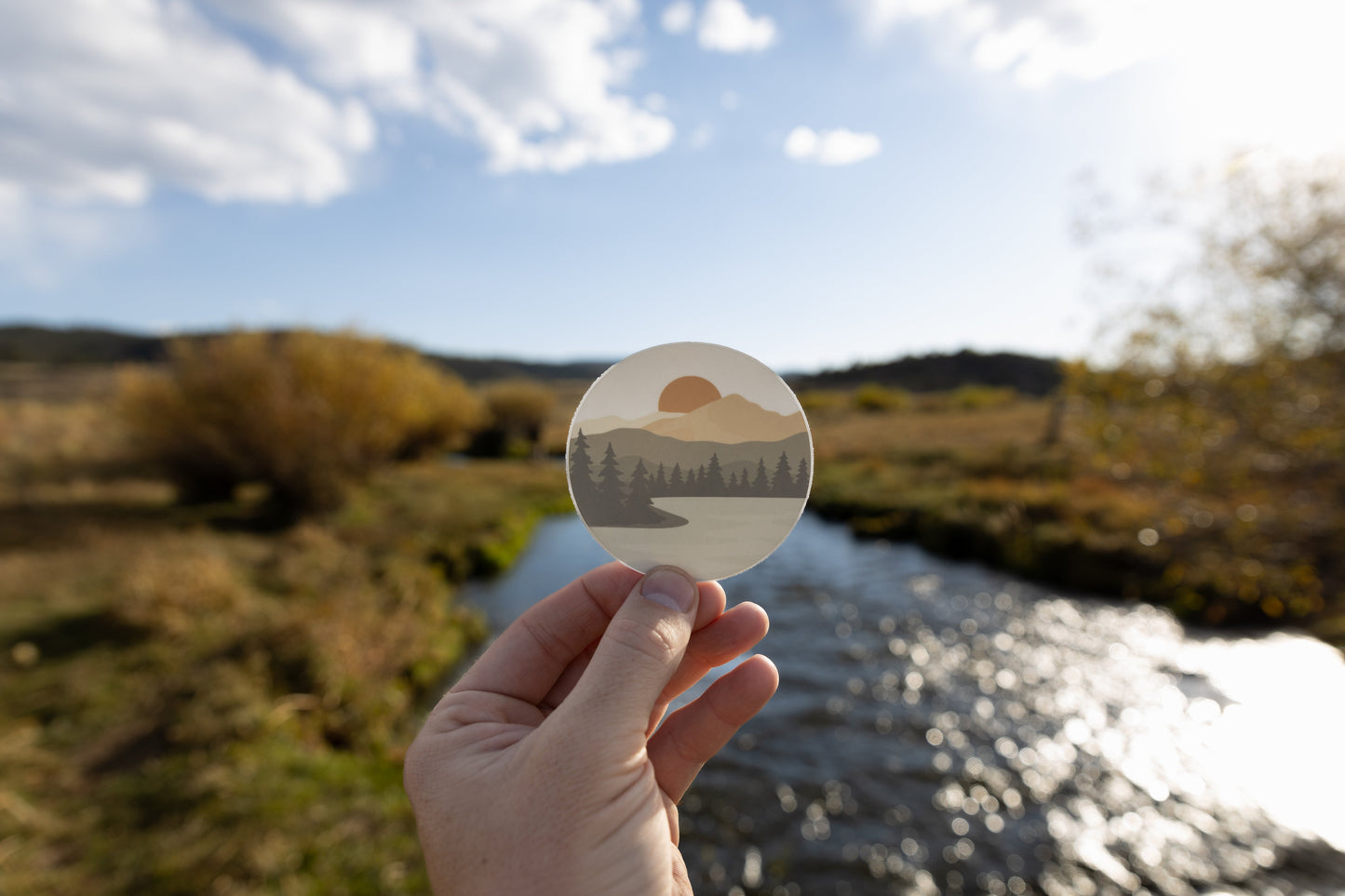 Sunrise Lake Sticker