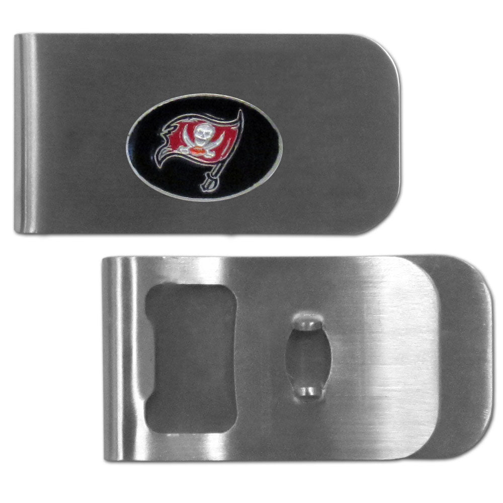 Tampa Bay Buccaneers Bottle Opener Money Clip