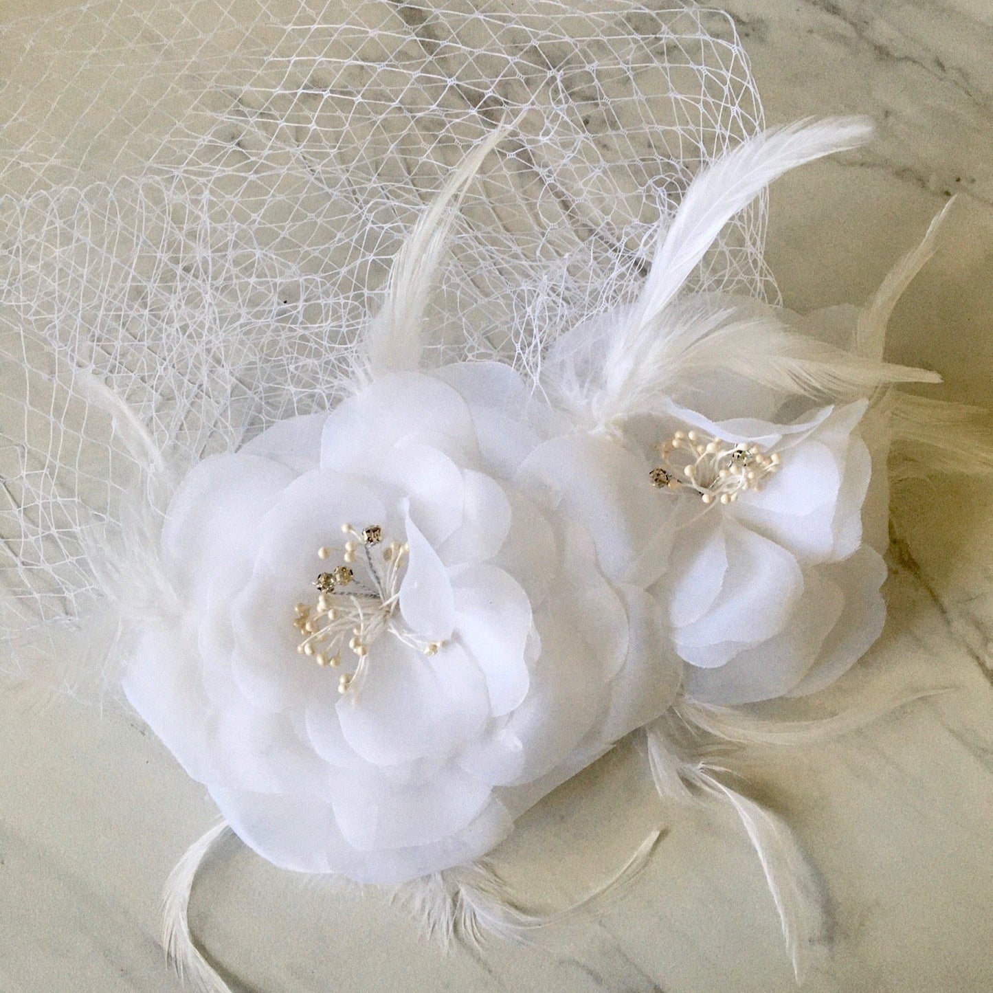 Paulette - Bridal Birdcage Veil