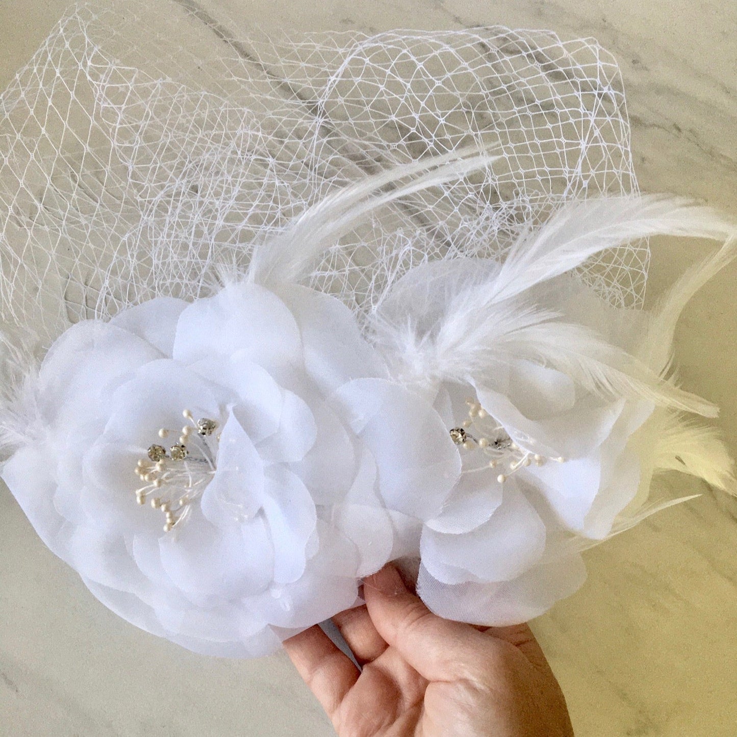 Paulette - Bridal Birdcage Veil