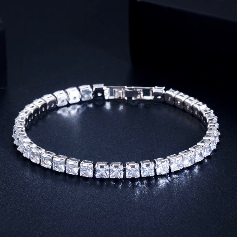 Allana - Cubic Zirconia Bridal Three-Piece Jewelry Set - Available in Silver and Gold