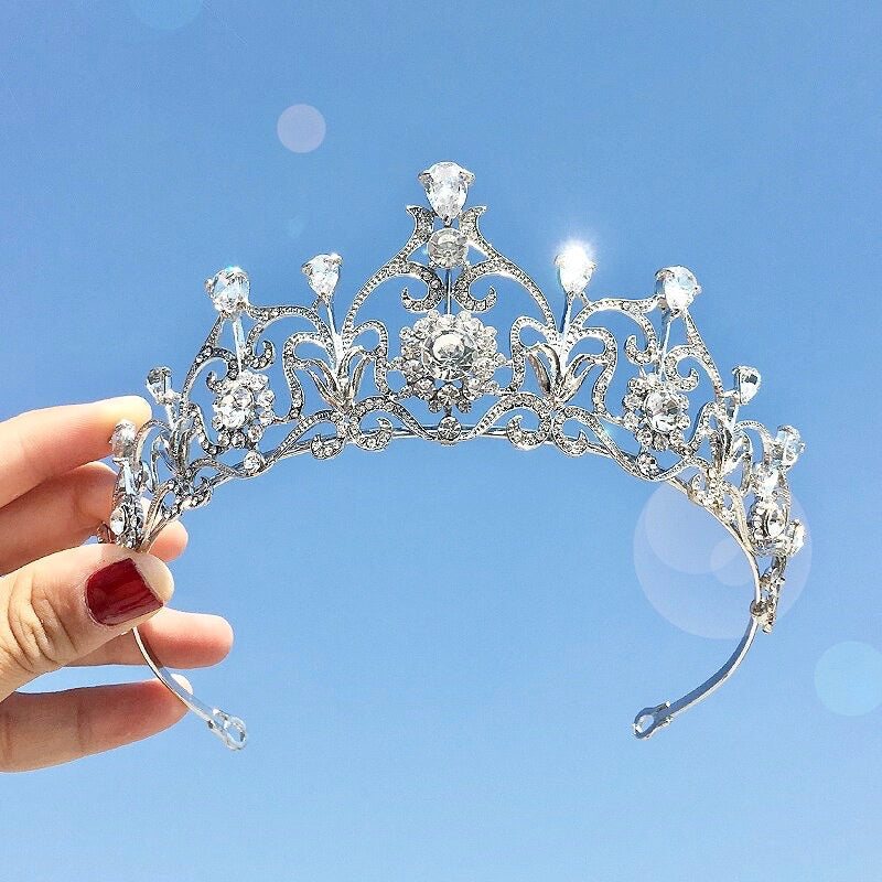 Alena - Silver Cubic Zirconia Bridal Tiara