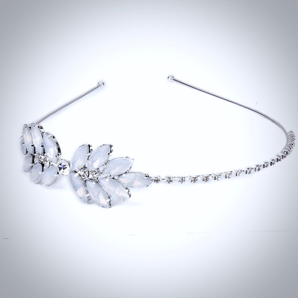 "Ilanis" - Opal Bridal Side Headband