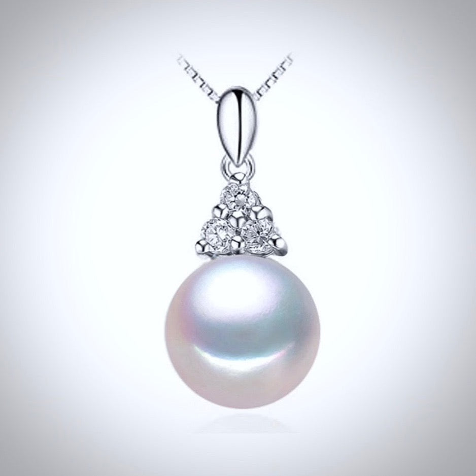 "Sonja" - Sterling Silver and Natural Pearl Bridal Jewelry Set