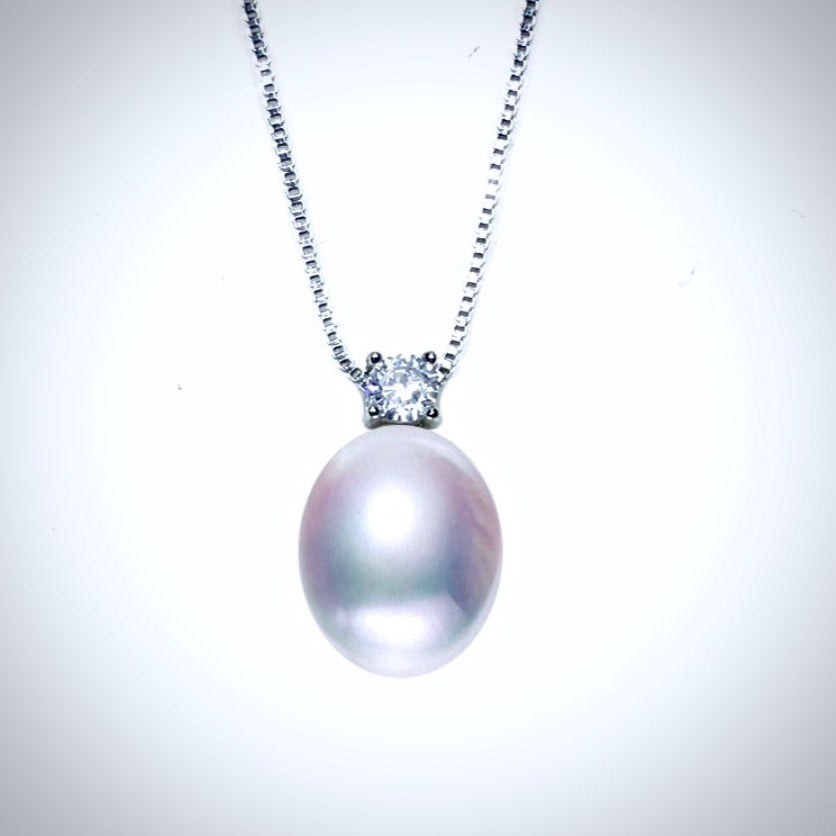 "Laila" - Freshwater Pearl and Sterling Silver Bridal Jewelry Set