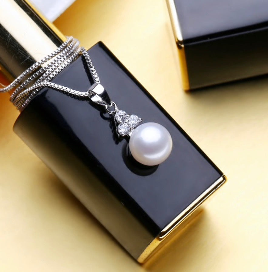 "Sonja" - Sterling Silver and Natural Pearl Bridal Jewelry Set