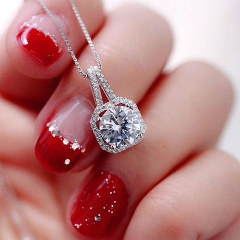 Gio - Sterling Silver CZ Bridal Necklace and Earrings Set
