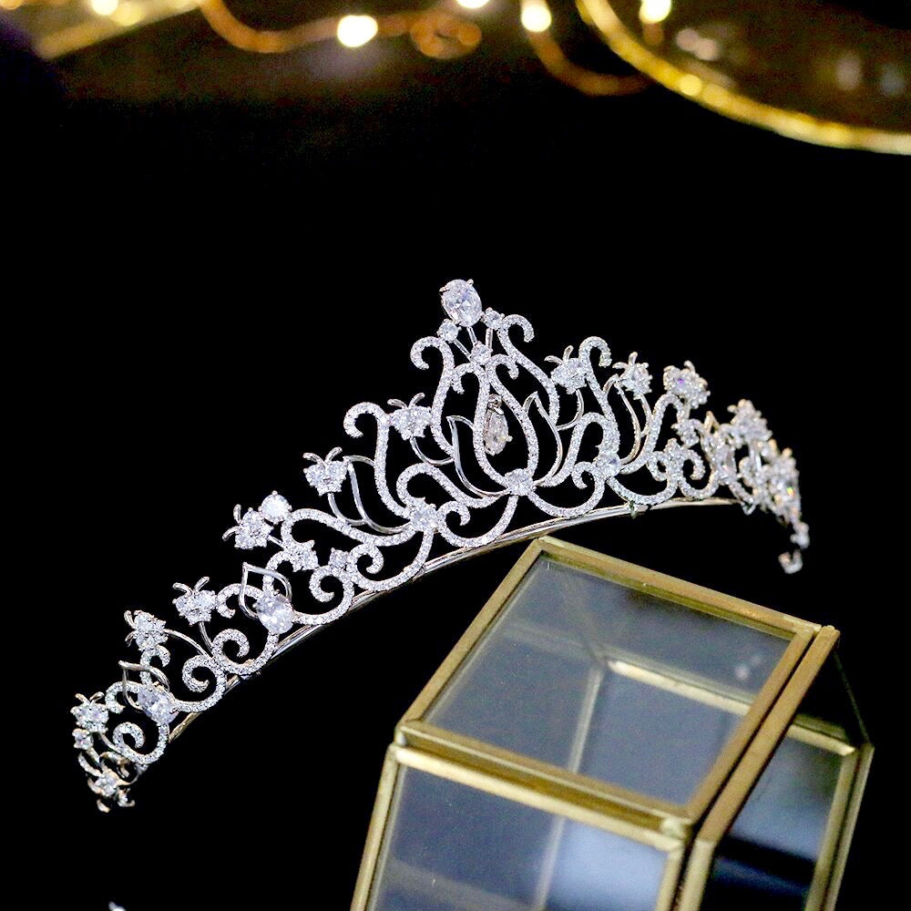 Cierra - Silver Cubic Zirconia Bridal Tiara