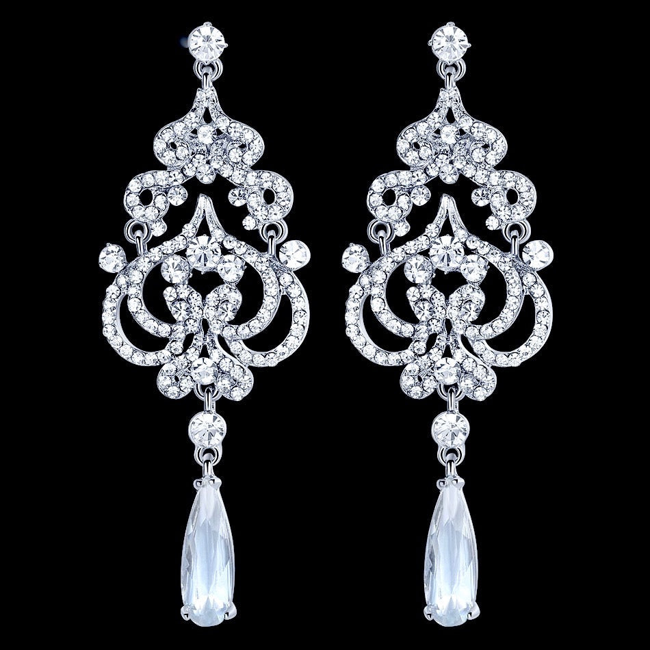 Kelsey - Rhinestone Bridal Earrings