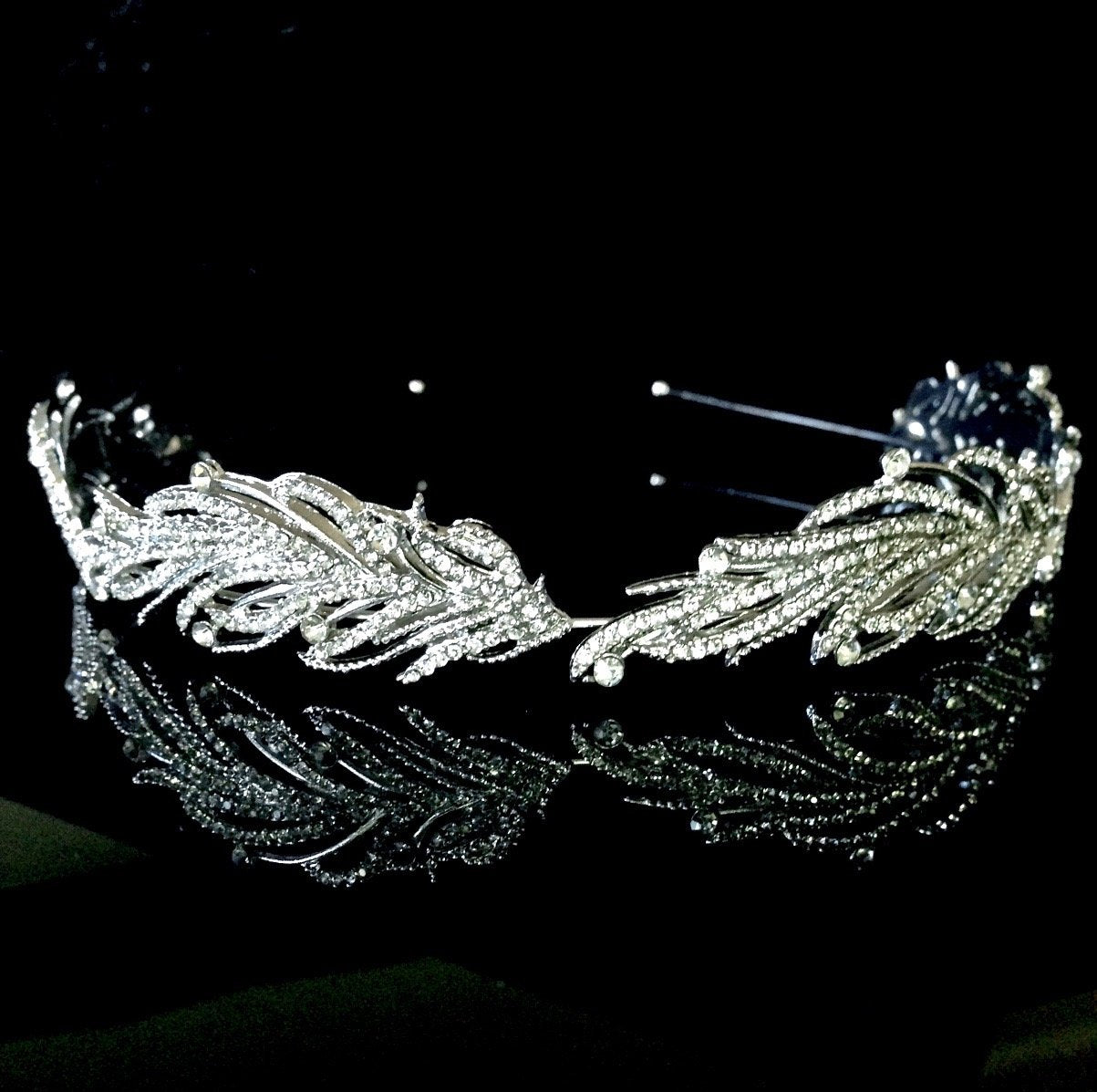 Myrah - Micro-Pave Crystal Bridal Headband/Tiara