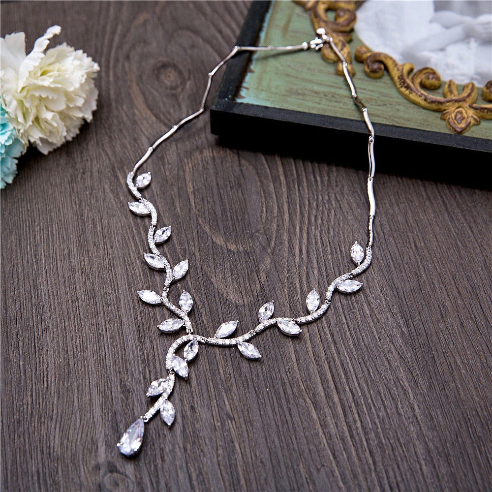 Darla - Silver Cubic Zirconia Bridal Jewelry Set