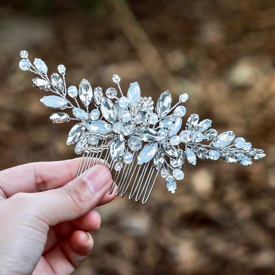 "Nina" - Opal Bridal Hair Comb