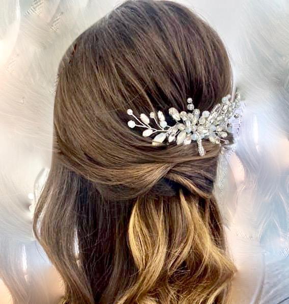 "Nina" - Opal Bridal Hair Comb