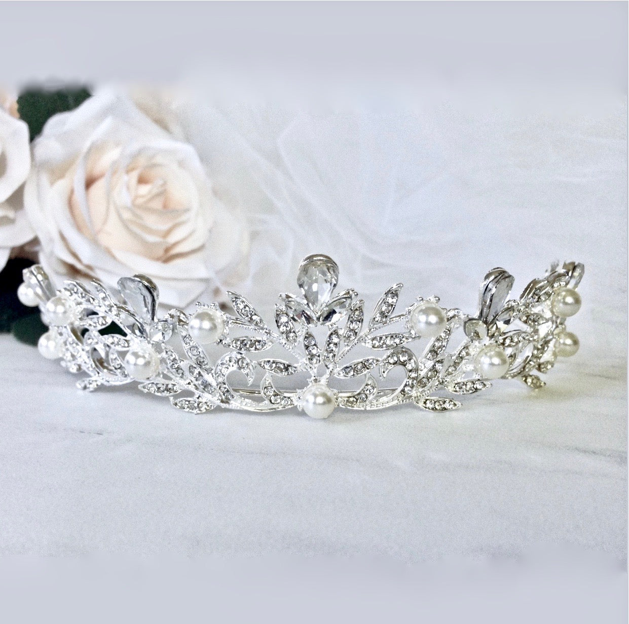 Ivory - Wedding Pearl Tiara