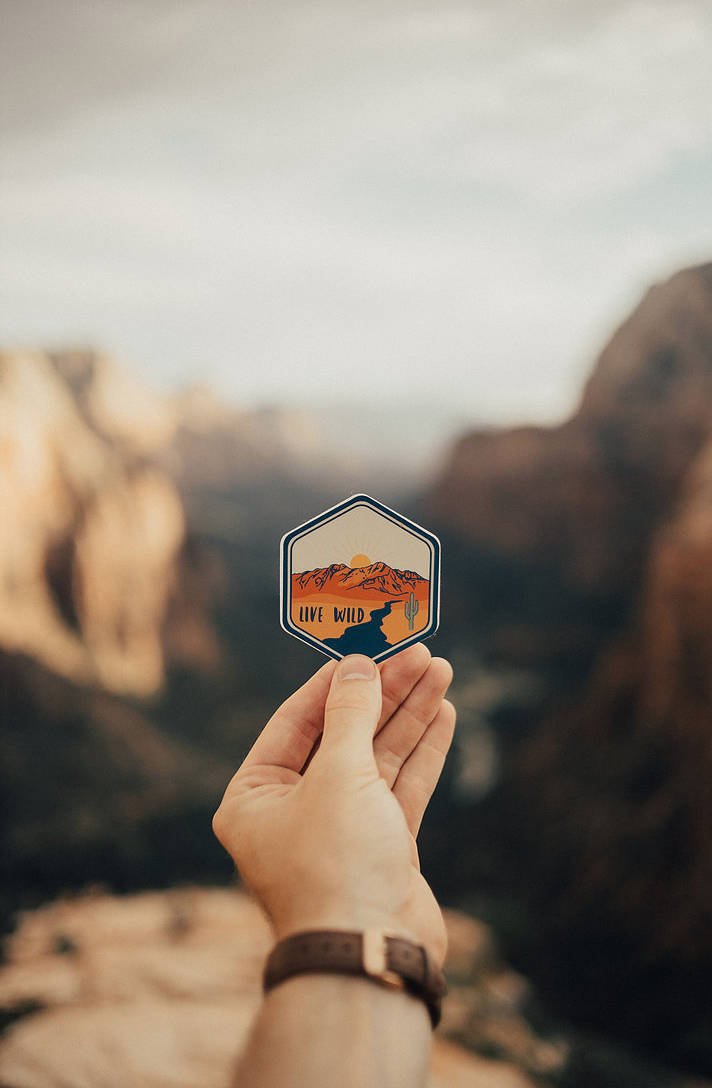 Live Wild Sticker