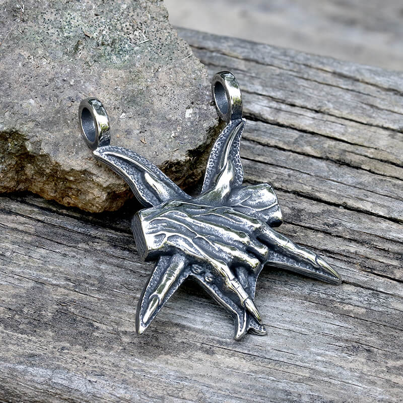 Baphomet Hands Stainless Steel Pendant