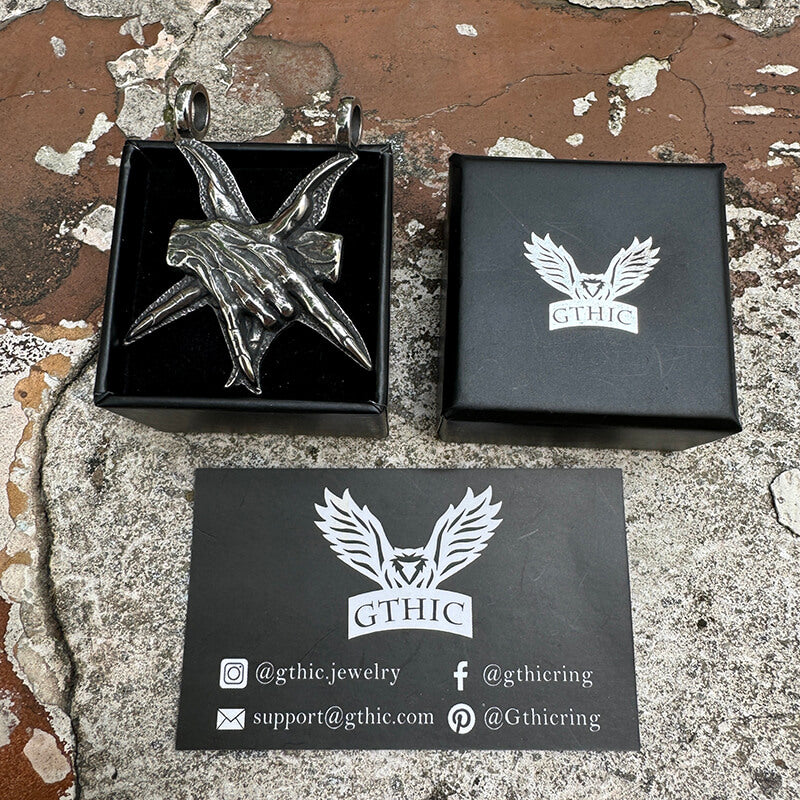 Baphomet Hands Stainless Steel Pendant