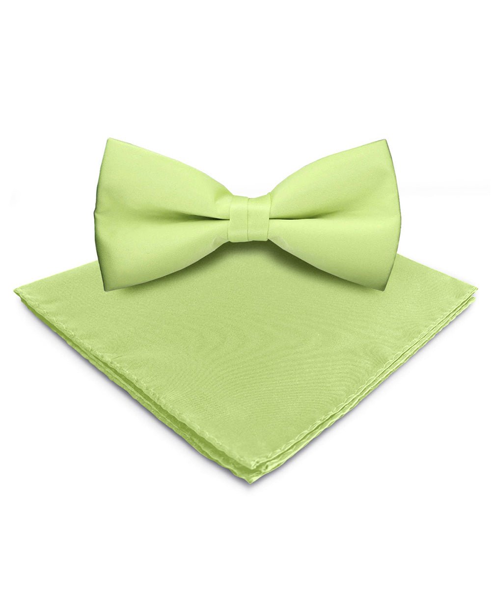Vittorio Farina Men's Satin Bow Tie & Pocket Square in Gift Box