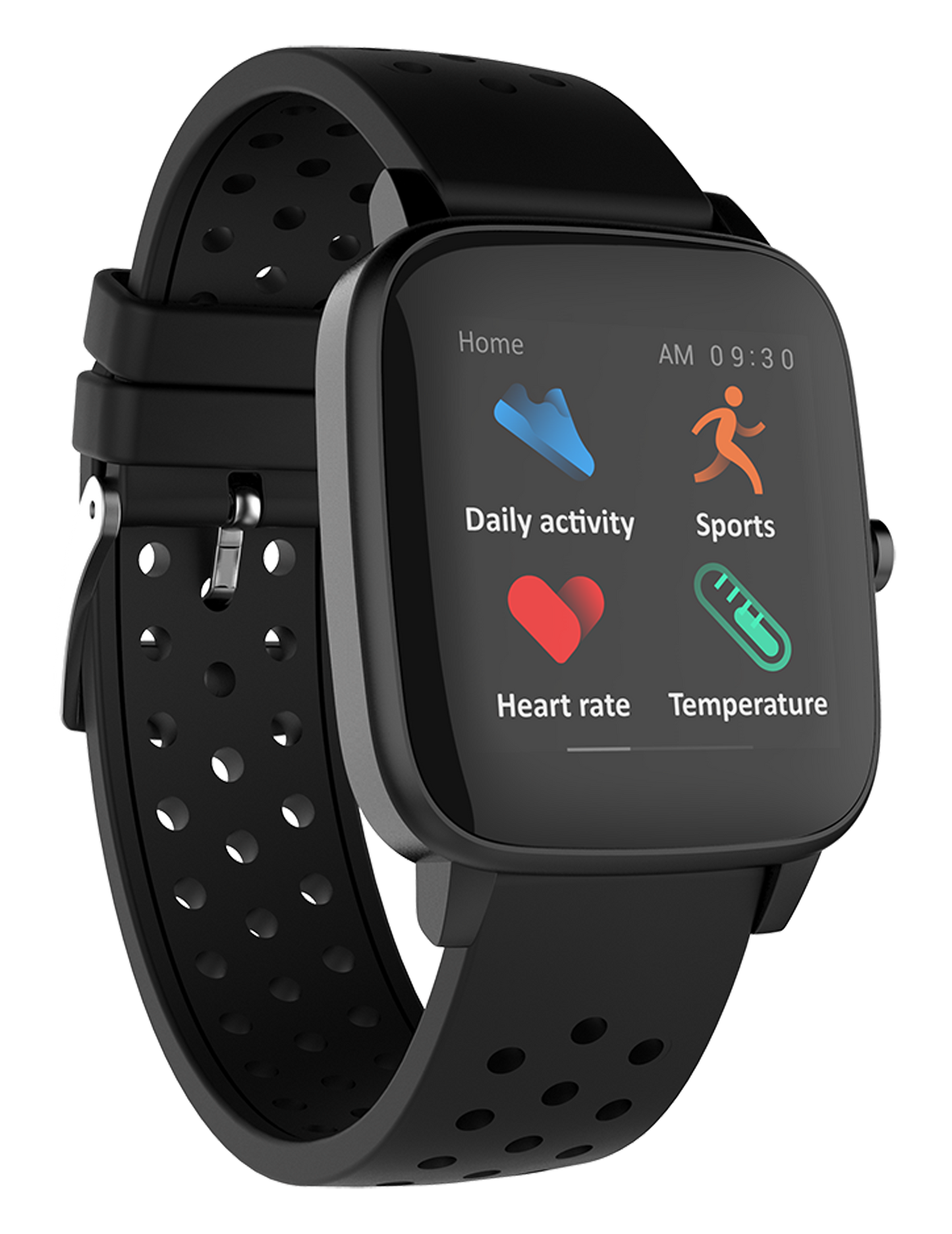 Supersonic Smartwatch with Dynamic Heart Rate, Temperature, Blood Oxygen, and Blood Pressure Monitor