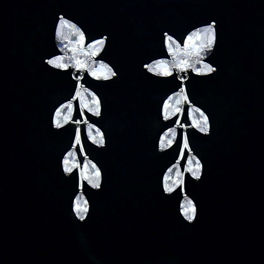 Eliana - Silver Cubic Zirconia Bridal Jewelry Set