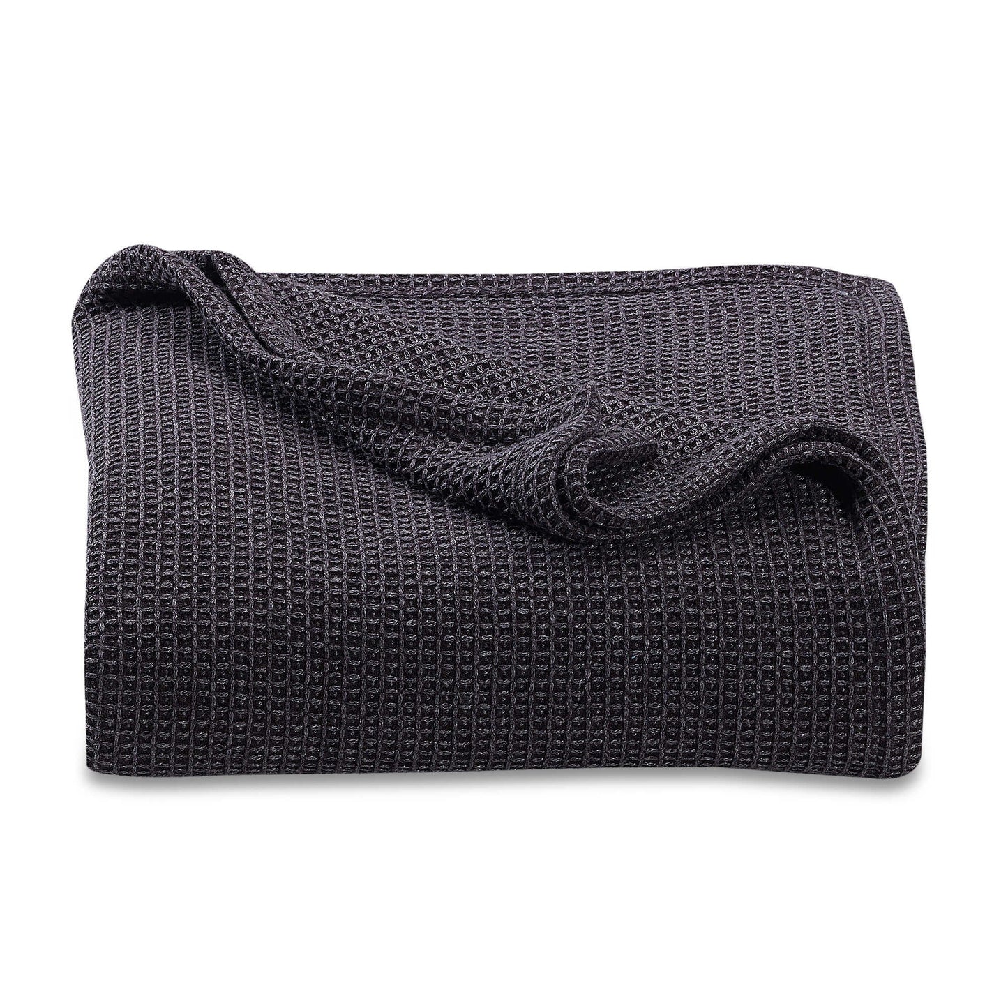 Homvare Full/Queen Super Soft Cotton Basket Weave Blanket/Throw 90" x 90"
