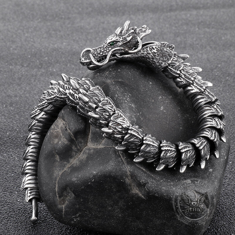 Chinese Dragon Stainless Steel Animal Bracelet