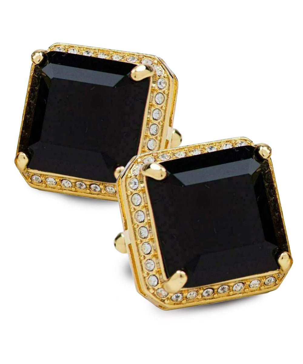 Vittorio Vico Large Big Square Crystal Colorstone Cufflinks: CL 70XX Series
