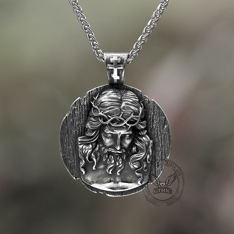 Crown of Thorns Jesus Stainless Steel Pendant
