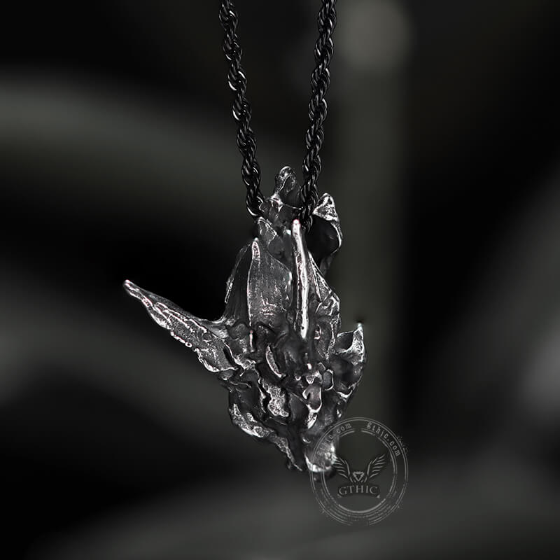Dragon Skull Stainless Steel Pendant