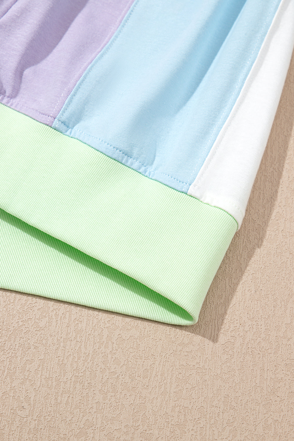 Colorblock Patchwork Oversized Tee