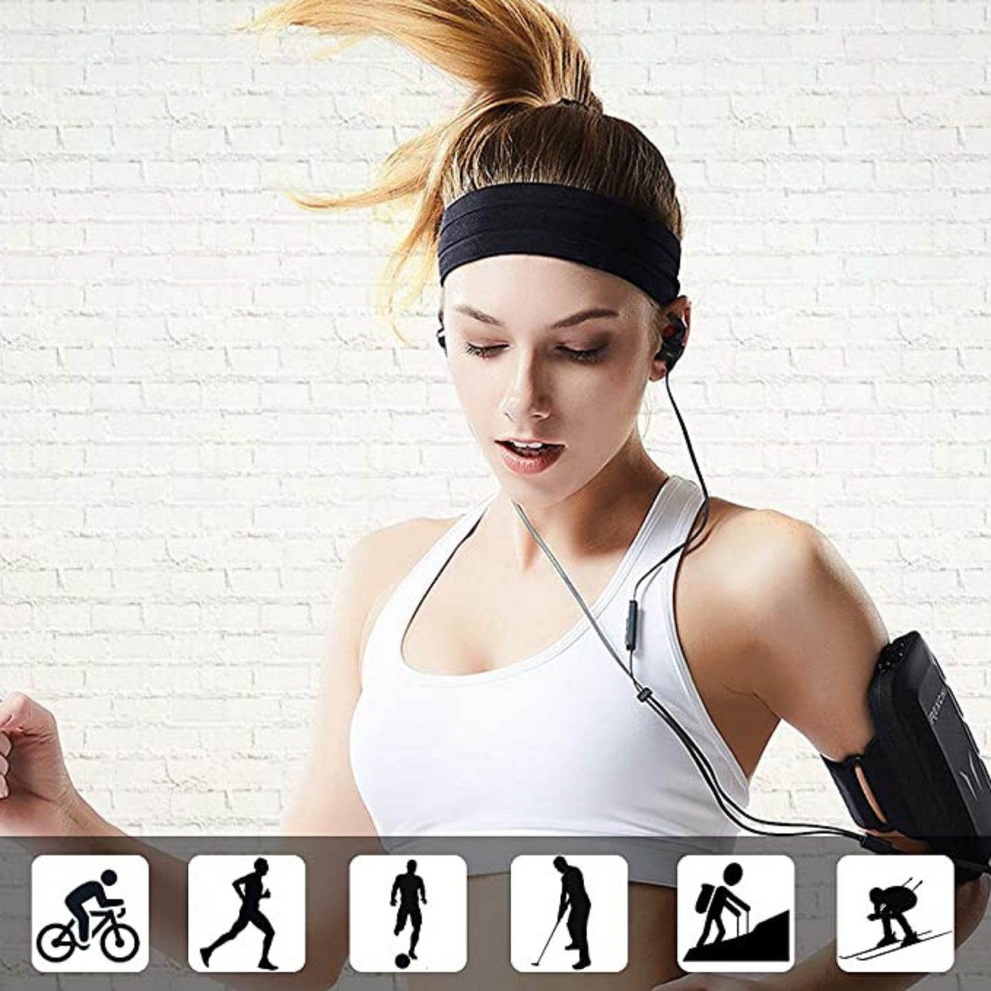 JupiterGear Sport and Fitness Sweat Wicking Fitness Headband for Yoga, Running and Exercise