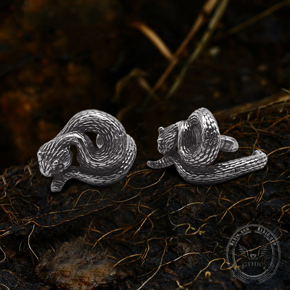 Entwined Snake Stainless Steel Ear Clip