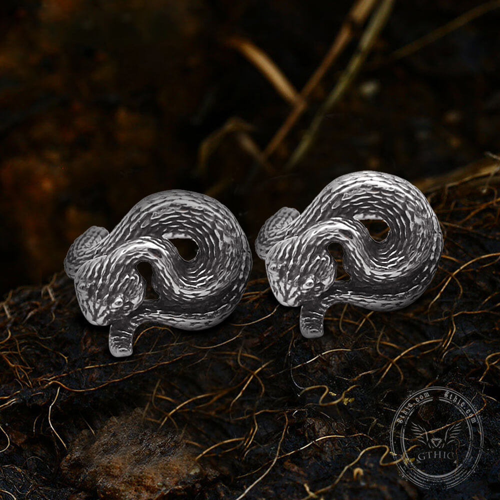 Entwined Snake Stainless Steel Ear Clip