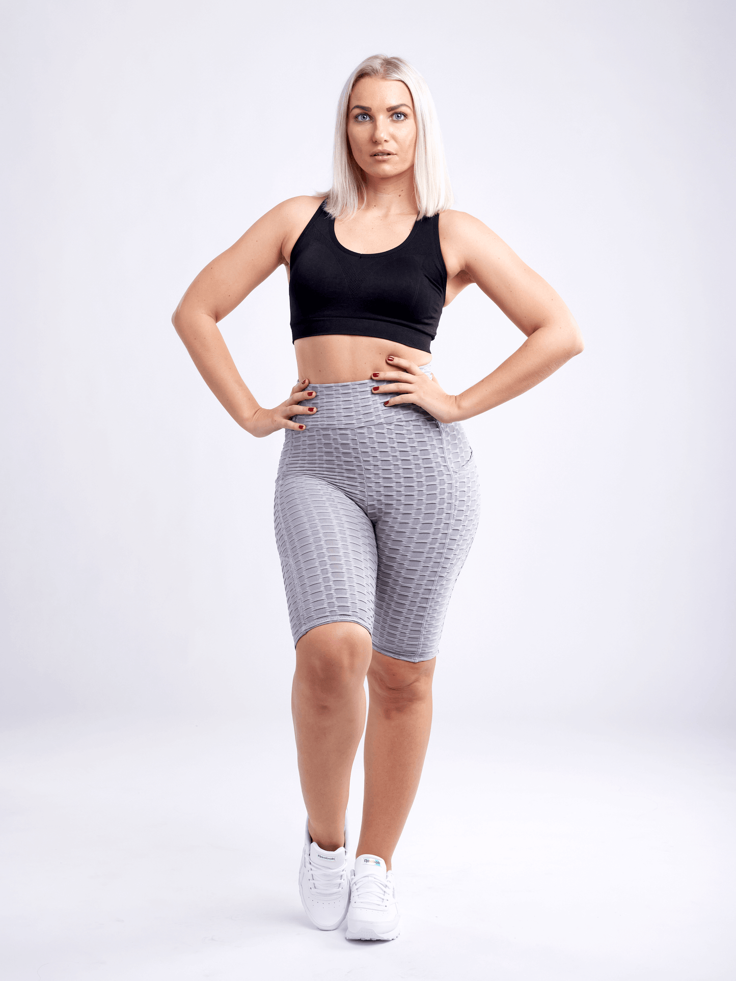 JupiterGear High-Waisted Scrunch Yoga Shorts with Hip Pockets