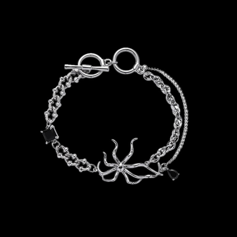Goth Spider Alloy Animal Bracelet