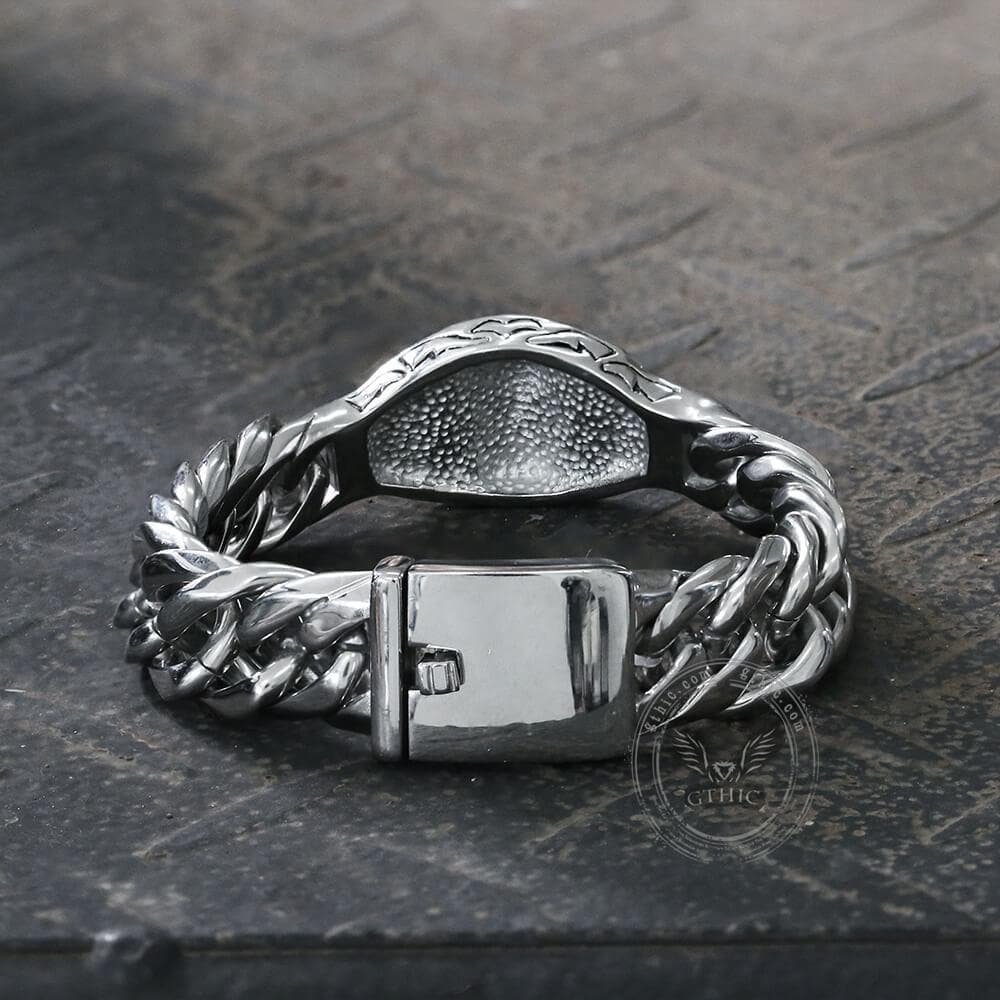 Gothic Stainless Steel Skull Bracelet