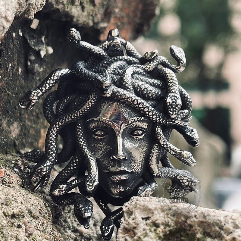 Greek Medusa Stainless Steel Pendant