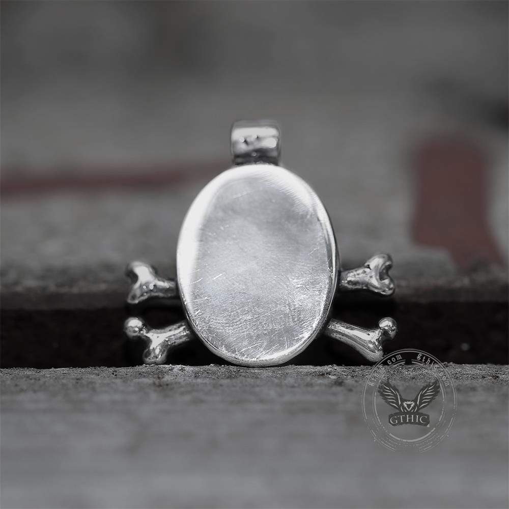 Crossbones 316L Stainless Steel Skull Pendant