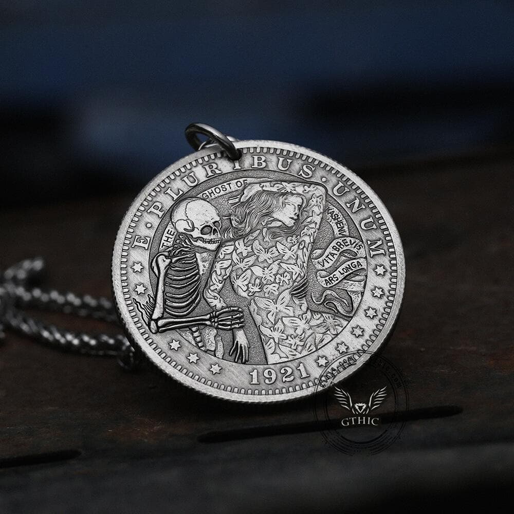 Kashenf Ghost Beauty Papilio Hobo Nickel Pendant